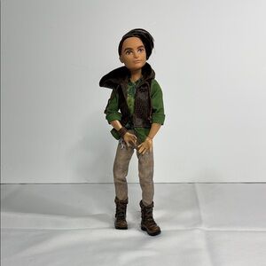 Green and Brown Winter Doll with Accessories